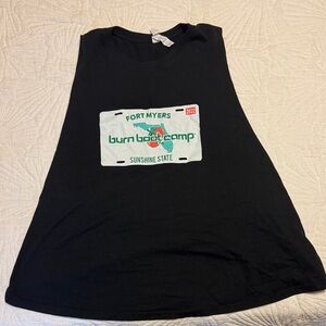 Burn Boot Camp Black Muscle Tee